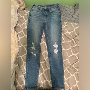 Distressed Blue Women's Jeans